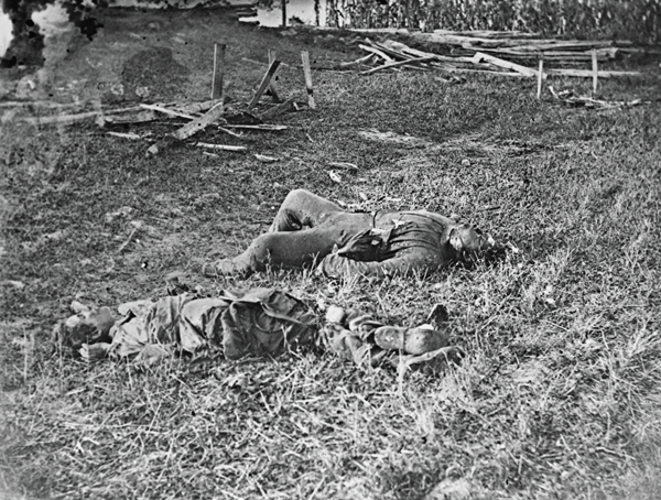 13. Confederate dead on the Sherrick Farm, near Burnside Bridge on the southern portion of the battlefield